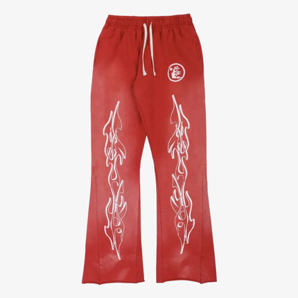 Hellstar Studios Flare Sweatpants Red - SOLE SERIOUSS (1)