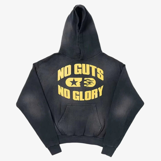 Hellstar Studios 'No Guts No Glory' Hoodie Faded Black - SOLE SERIOUSS (1)