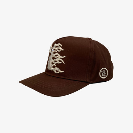 Hellstar Studios 'OG Logo' Rhinestone Snapback Hat Brown / White - SOLE SERIOUSS (2)