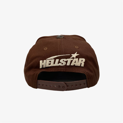 Hellstar Studios 'OG Logo' Rhinestone Snapback Hat Brown / White - SOLE SERIOUSS (3)