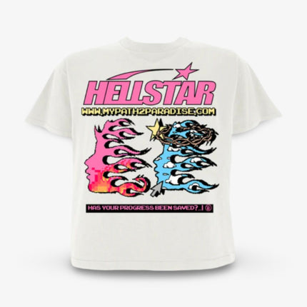 Hellstar T-Shirt '1996 Online Pixel / Please Select A Path' White (FW23) (Capsule 10) - SOLE SERIOUSS (1)