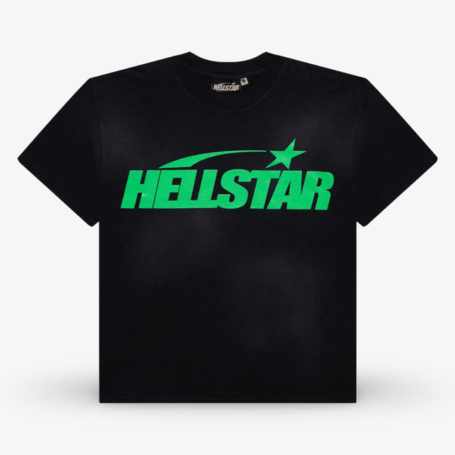 Hellstar T-Shirt 'Classic' Black / Green (SS24) (Gel Print) HSCC01TEE002-GRN - SOLE SERIOUSS (1)