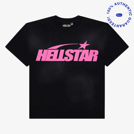 Hellstar T-Shirt 'Classic' Black / Pink (SS24) (Gel Print) | SOLE SERIOUSS [1]