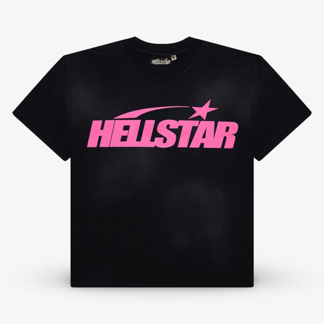 Hellstar T-Shirt 'Classic' Black / Pink (SS24) (Regular Print) HSCC01TEE001-PNK - SOLE SERIOUSS (1)