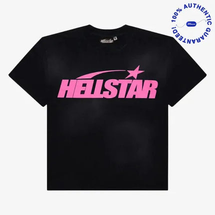 Hellstar T-Shirt 'Classic' Black / Pink (SS24) (Regular Print) | SOLE SERIOUSS [1]
