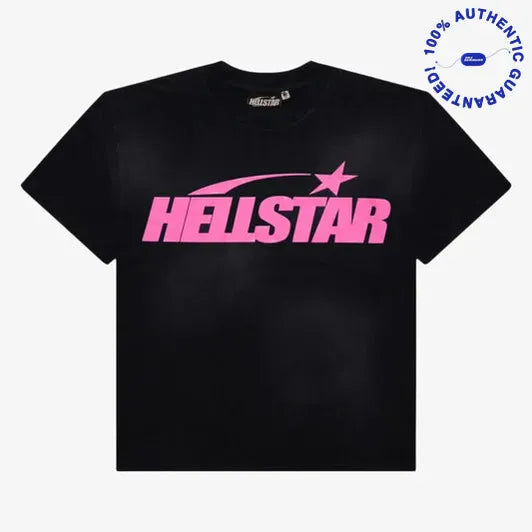 Hellstar T-Shirt 'Classic' Black / Pink (SS24) (Regular Print) | SOLE SERIOUSS [1]