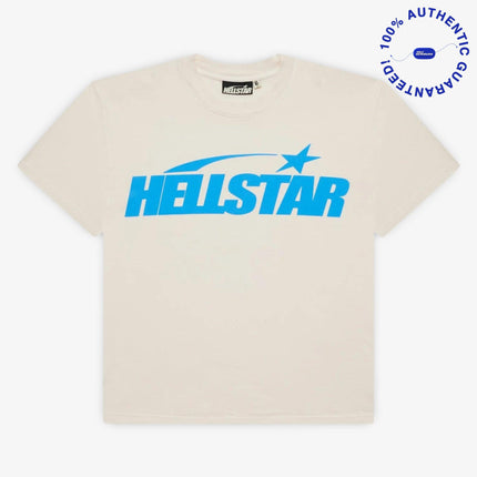 Hellstar T-Shirt 'Classic' White / Blue (SS24) (Gel Print) | SOLE SERIOUSS [1]