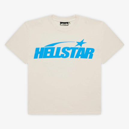 Hellstar T-Shirt 'Classic' White / Blue (SS24) (Gel Print) | SOLE SERIOUSS [1]