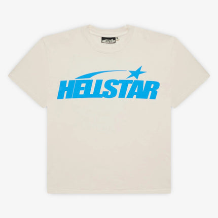 Hellstar T-Shirt 'Classic' White / Blue (SS24) (Regular Print) HS01TEE002-BLU - SOLE SERIOUSS (1)