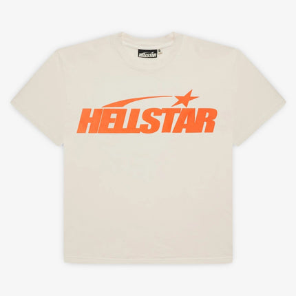 Hellstar T-Shirt 'Classic' White / Orange (SS24) (Regular Print) HSCC01TEE001-ORG - SOLE SERIOUSS (1)