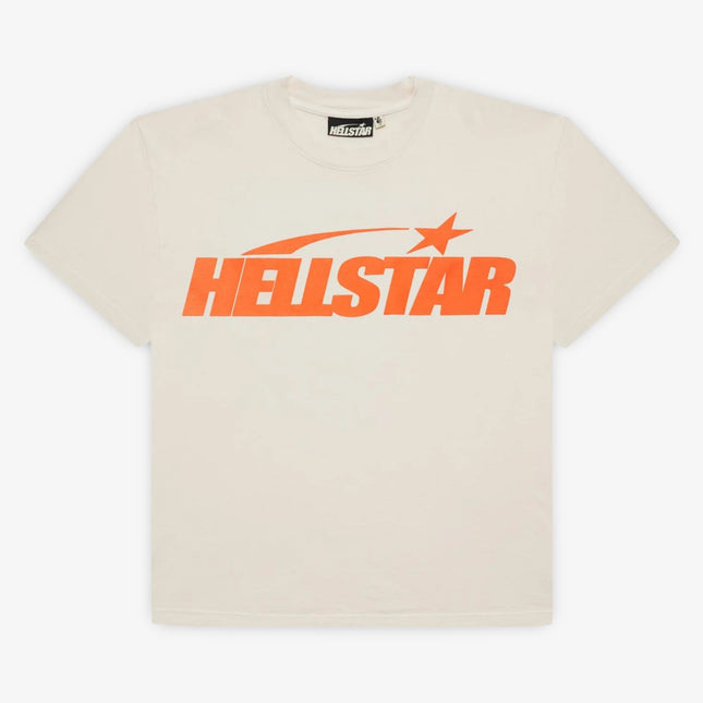 Hellstar T-Shirt 'Classic' White / Orange (SS24) (Regular Print) HSCC01TEE001-ORG - SOLE SERIOUSS (1)