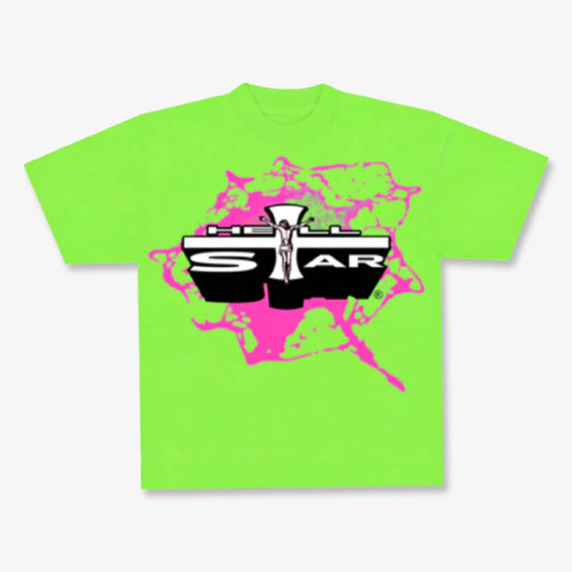 Hellstar T-Shirt 'Jesus Emblem / Path To Paradise' Neon Green - SOLE SERIOUSS (1)