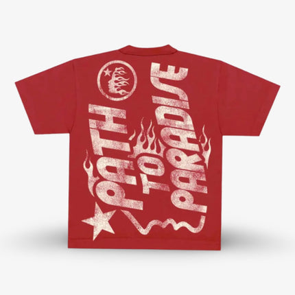 Hellstar T-Shirt 'Jesus Emblem / Path To Paradise' Red - SOLE SERIOUSS (2)