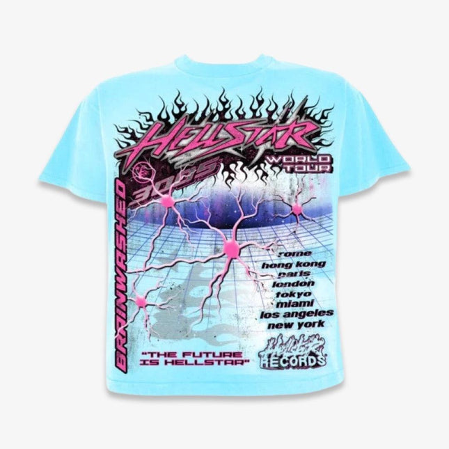 Hellstar T-Shirt 'Neuron Tour' Light Blue (FW23) (Capsule 10) - SOLE SERIOUSS (1)