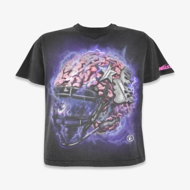 Hellstar T-Shirt 'Powered By The Star / Brain Helmet' Black FW23 (Capsule 10) - SOLE SERIOUSS (1)