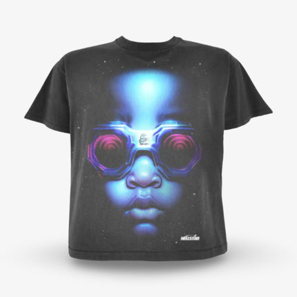 Hellstar T-Shirt 'The Future / Goggles' Black / Blue (FW23) (Capsule 10) - SOLE SERIOUSS (1)