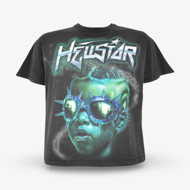 Hellstar T-Shirt 'The Future / Goggles' Black / Green (FW23) (Capsule 10) - SOLE SERIOUSS (1)