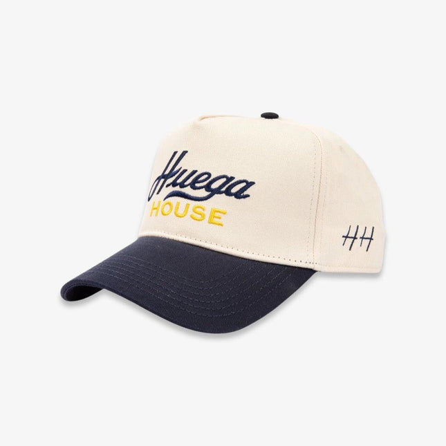 Huega House 'Artisan' 2-Tone 5-Panel Snapback Hat Navy Blue / Natural - SOLE SERIOUSS (1)