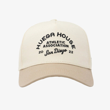 Huega House 'Athletic Association' 2-Tone 5-Panel Snapback Hat Khaki / Natural - SOLE SERIOUSS (2)