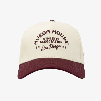 Huega House 'Athletic Association' 2-Tone 5-Panel Snapback Hat Maroon / Natural - SOLE SERIOUSS (2)