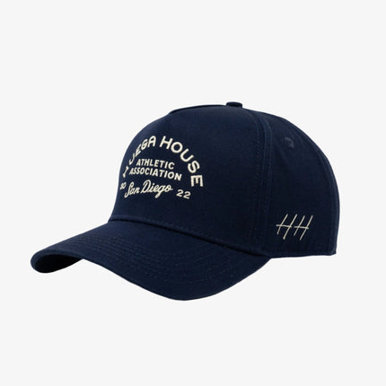 Huega House 'Athletic Association' 5-Panel Snapback Hat Navy Blue - SOLE SERIOUSS (1)