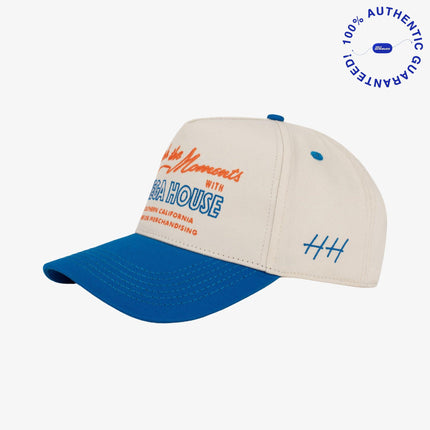 Huega House 'Cherish the Moments' 5-Panel Snapback Hat Blue / Natural | SOLE SERIOUSS [1]