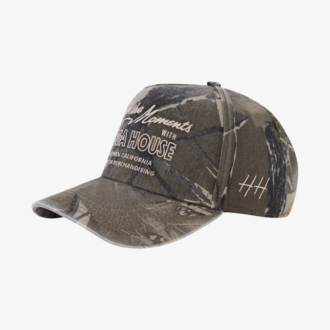 Huega House 'Cherish the Moments' 5-Panel Snapback Hat Vintage Camo | SOLE SERIOUSS [1]
