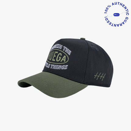 Huega House 'Circuit / Cherish the Little Things' 5-Panel Snapback Hat Army Green / Black | SOLE SERIOUSS [1]