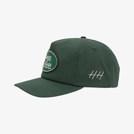 Huega House 'District' 5-Panel Snapback Hat Forest Green | SOLE SERIOUSS [1]