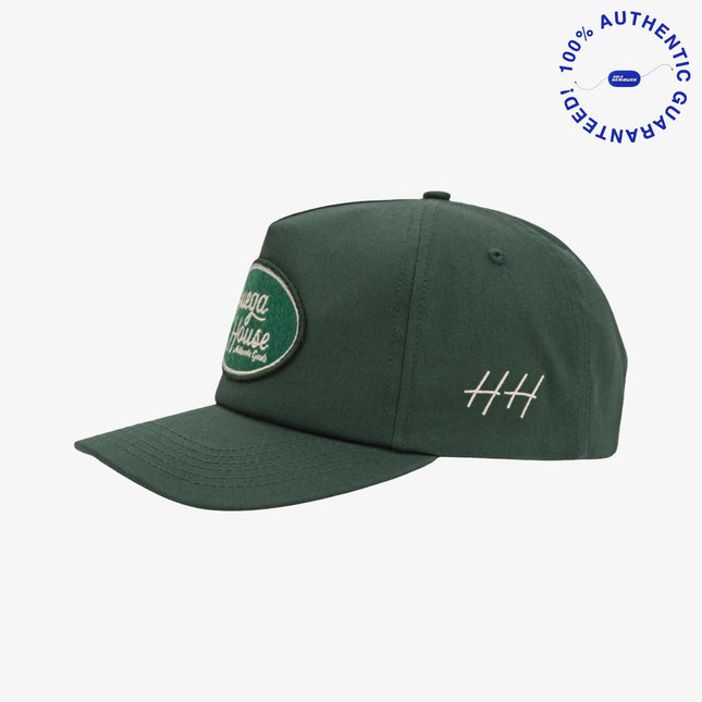 Huega House 'District' 5-Panel Snapback Hat Forest Green | SOLE SERIOUSS [1]