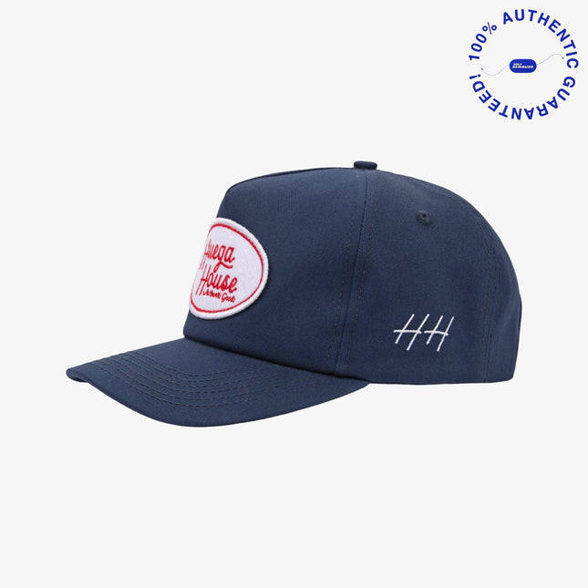 Huega House 'District' 5-Panel Snapback Hat Navy Blue | SOLE SERIOUSS [1]