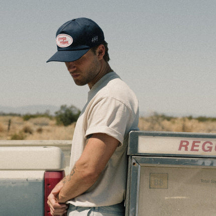 Huega House 'District' 5-Panel Snapback Hat Navy Blue | SOLE SERIOUSS [5]