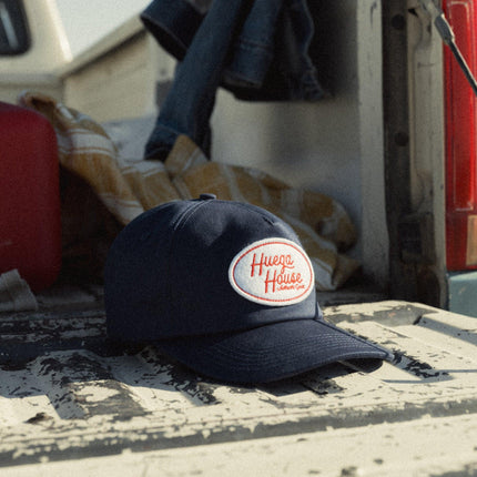 Huega House 'District' 5-Panel Snapback Hat Navy Blue | SOLE SERIOUSS [6]