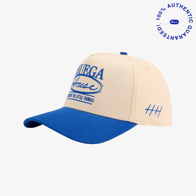 Huega House 'Eclipse' 5-Panel Snapback Hat Blue / Natural | SOLE SERIOUSS [1]