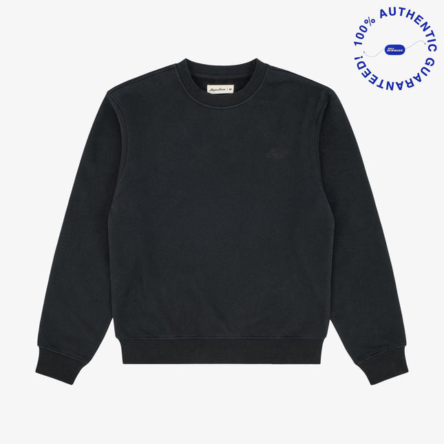 Huega House Essential Ultra-Soft Crewneck Sweatshirt Black | SOLE SERIOUSS [1]
