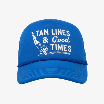 Huega House 'Good Times' Mesh Trucker Snapback Hat Sapphire Blue / White - SOLE SERIOUSS (2)