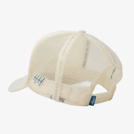 Huega House 'Good Waves' Mesh Trucker Snapback Hat Cream / Navy Blue - SOLE SERIOUSS (3)