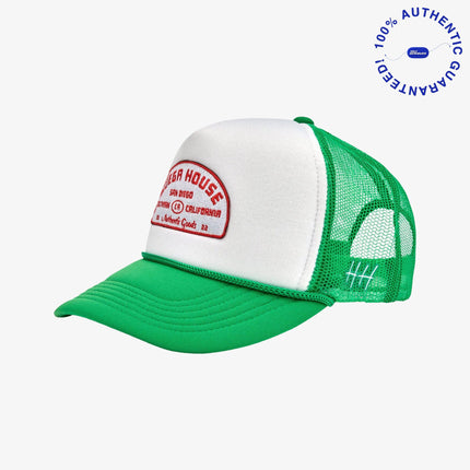 Huega House 'High Tide' Mesh Trucker Snapback Hat Kelly Green / White | SOLE SERIOUSS [1]