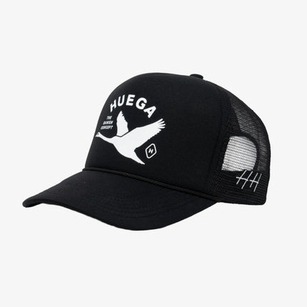 Huega House 'In-flight' Mesh Trucker Snapback Hat Black / White - SOLE SERIOUSS (1)