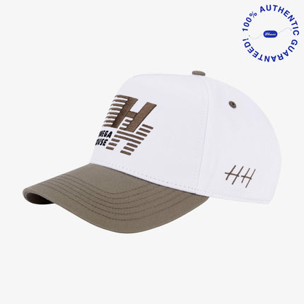 Huega House 'Legacy' 5-Panel Snapback Hat Cement / White | SOLE SERIOUSS [1]