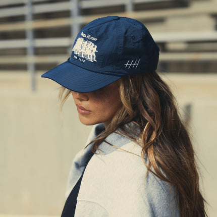 Huega House 'Miler' 5-Panel Nylon Snapback Hat Navy Blue | SOLE SERIOUSS [5]