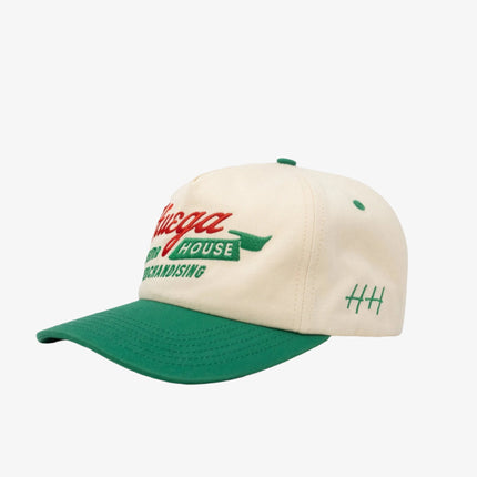 Huega House 'Odyssey' 2-Tone 5-Panel Snapback Hat Kelly Green / Natural - SOLE SERIOUSS (1)