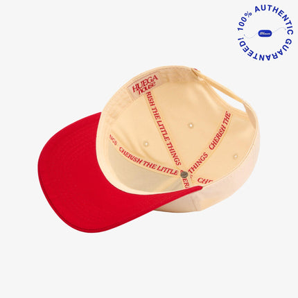 Huega House 'Ophav' 5-Panel Snapback Hat Red / Natural | SOLE SERIOUSS [4]