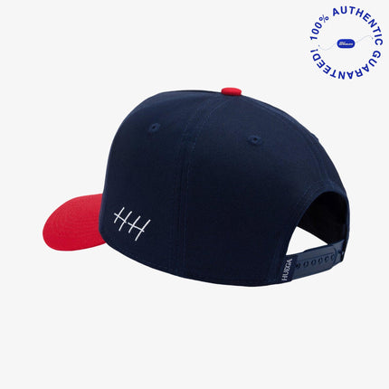 Huega House 'Ophav' 5-Panel Snapback Hat Red / Navy | SOLE SERIOUSS [3]
