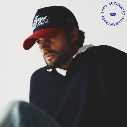 Huega House 'Ophav' 5-Panel Snapback Hat Red / Navy | SOLE SERIOUSS [5]