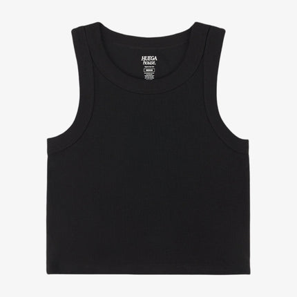 Huega House Organic Crop Tank Top Black (Womens) | SOLE SERIOUSS [1]