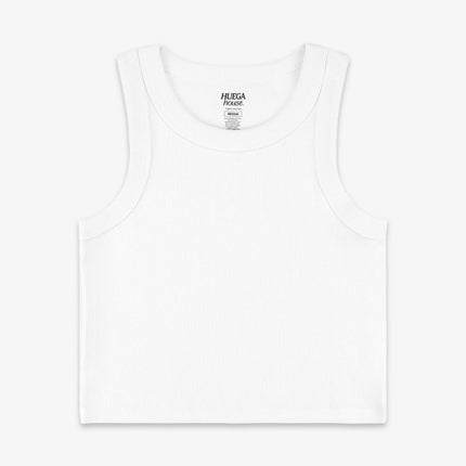 Huega House Organic Crop Tank Top White (Womens) | SOLE SERIOUSS [1]
