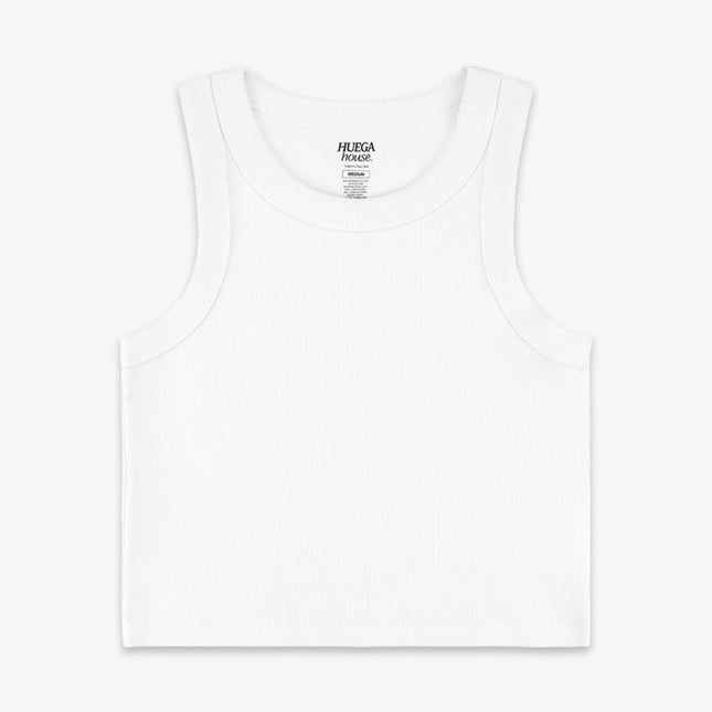 Huega House Organic Crop Tank Top White (Womens) | SOLE SERIOUSS [1]