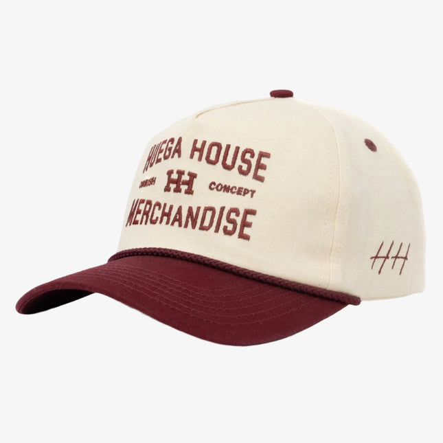 Huega House 'Range' 2-Tone 5-Panel Snapback Hat Maroon / Natural - SOLE SERIOUSS (1)