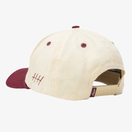 Huega House 'Range' 2-Tone 5-Panel Snapback Hat Maroon / Natural - SOLE SERIOUSS (3)